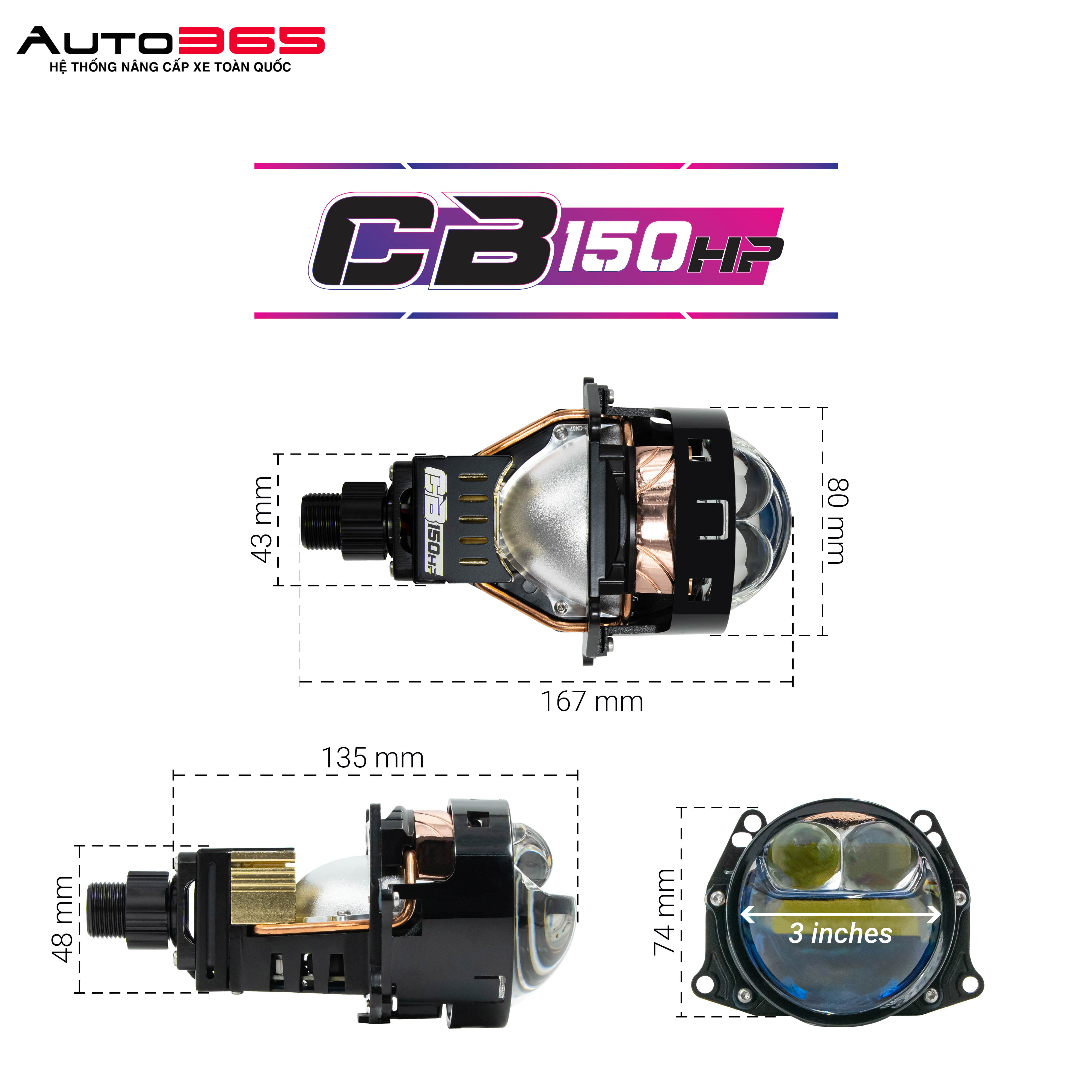 BI LED TITAN MOTO CB150 HP